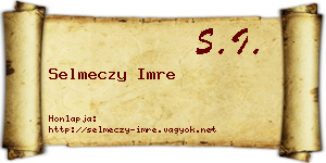 Selmeczy Imre névjegykártya